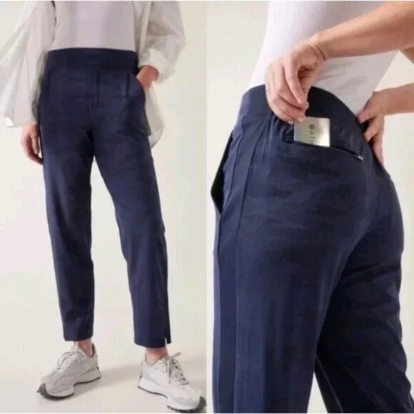 Athleta Brooklyn Ankle Camo Straight Leg Pants Size 18 - 26871 - Picture 1 of 13